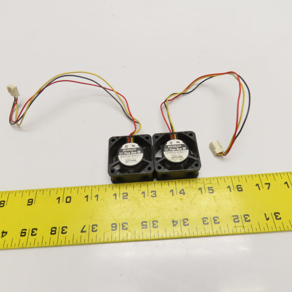 Sanyo Denki 109P0424H6D11 24VDC 40mm Square Miniature Cooling Fan Lot Of 2