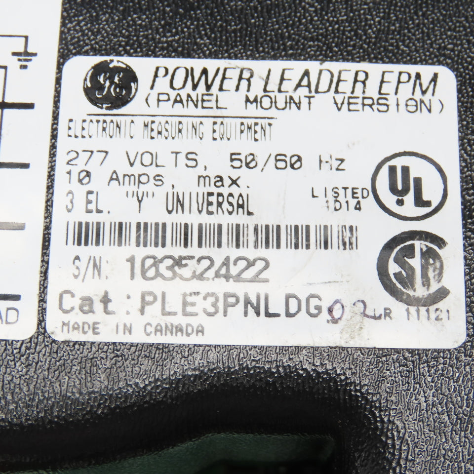 GE PLE3PNLDG Power Leader EPM Electric Power Meter Parts/Repair