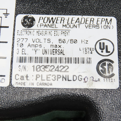 GE PLE3PNLDG Power Leader EPM Electric Power Meter Parts/Repair