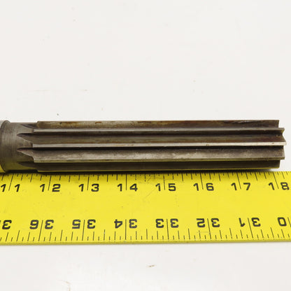 National 1-3/8" Diam. Smooth Shank Chucking Reamer 10 Flute 6-1/4" Flute Length