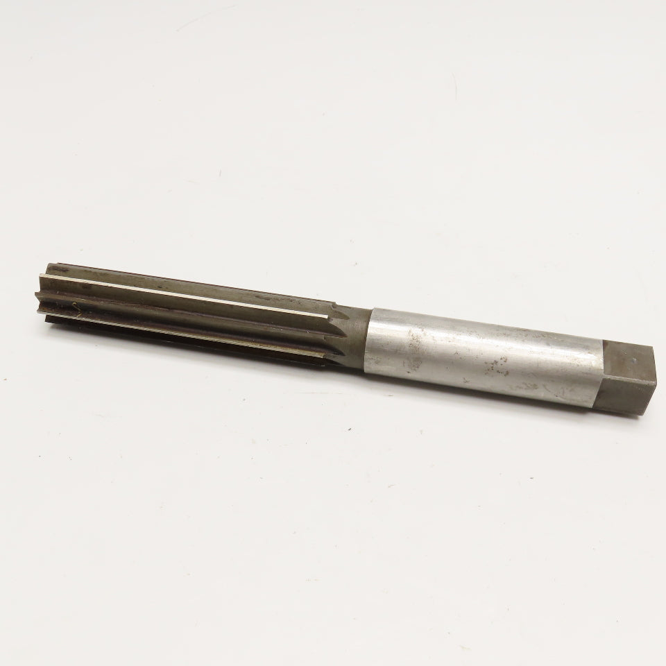 National 1-3/8" Diam. Smooth Shank Chucking Reamer 10 Flute 6-1/4" Flute Length