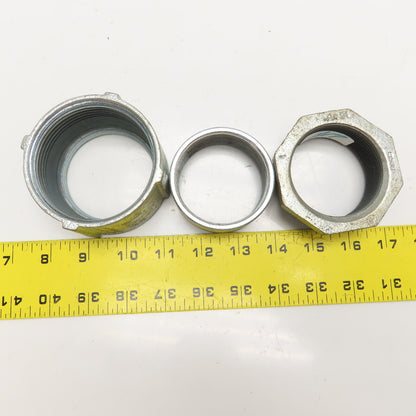 Raco 2" IMC Rigid 3 Piece Electroplated Zinc Coupling