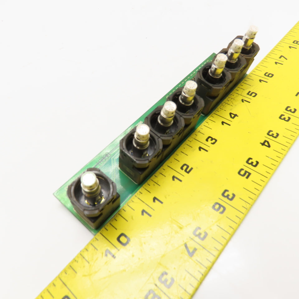 Yaskawa DE9403082 PCB 3786 7 Button LED Circuit Board Push Button Assembly