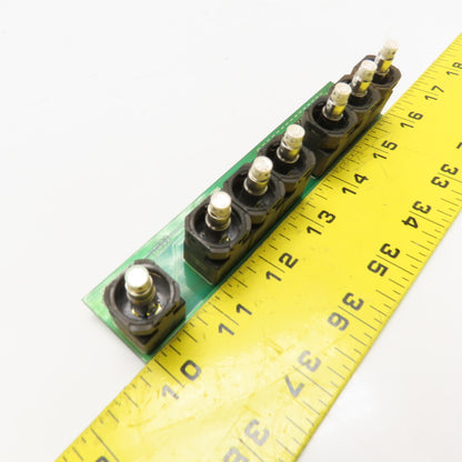 Yaskawa DE9403082 PCB 3786 7 Button LED Circuit Board Push Button Assembly