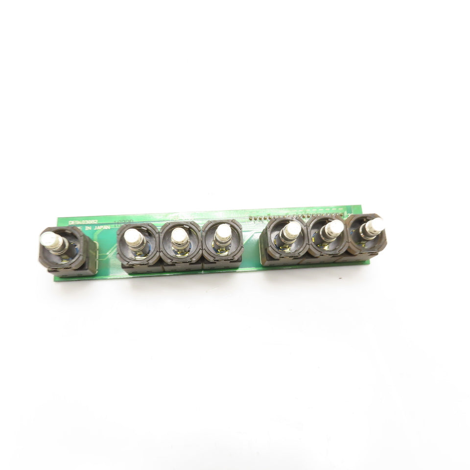 Yaskawa DE9403082 PCB 3786 7 Button LED Circuit Board Push Button Assembly