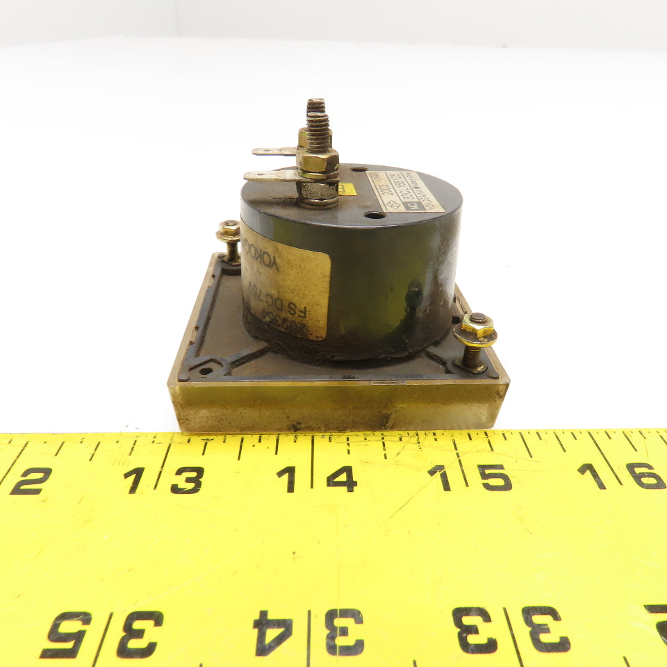 Yokogawa 2003 0-75V DC Voltage Analog Ammeter Panel Meter