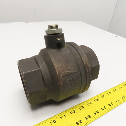 3" NPT Brass Ball Valve 450 CWP PN30 MS58 Needs Handle