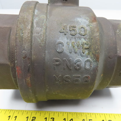 3" NPT Brass Ball Valve 450 CWP PN30 MS58 Needs Handle