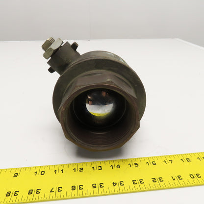 3" NPT Brass Ball Valve 450 CWP PN30 MS58 Needs Handle