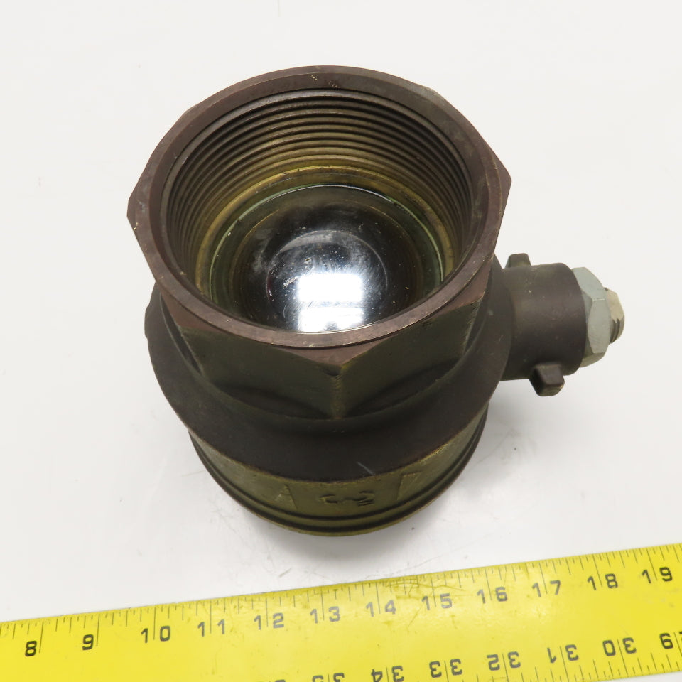 3" NPT Brass Ball Valve 450 CWP PN30 MS58 Needs Handle