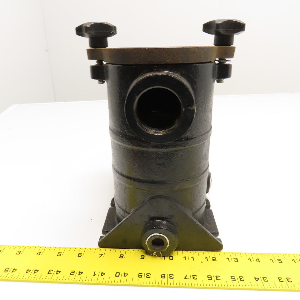 Quick Lid Style Cast Iron Pump Mounted Strainer Basket 1-1/2" NPT