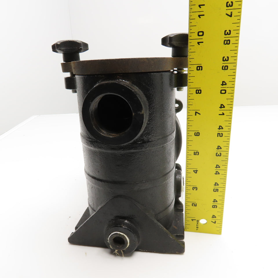 Quick Lid Style Cast Iron Pump Mounted Strainer Basket 1-1/2" NPT