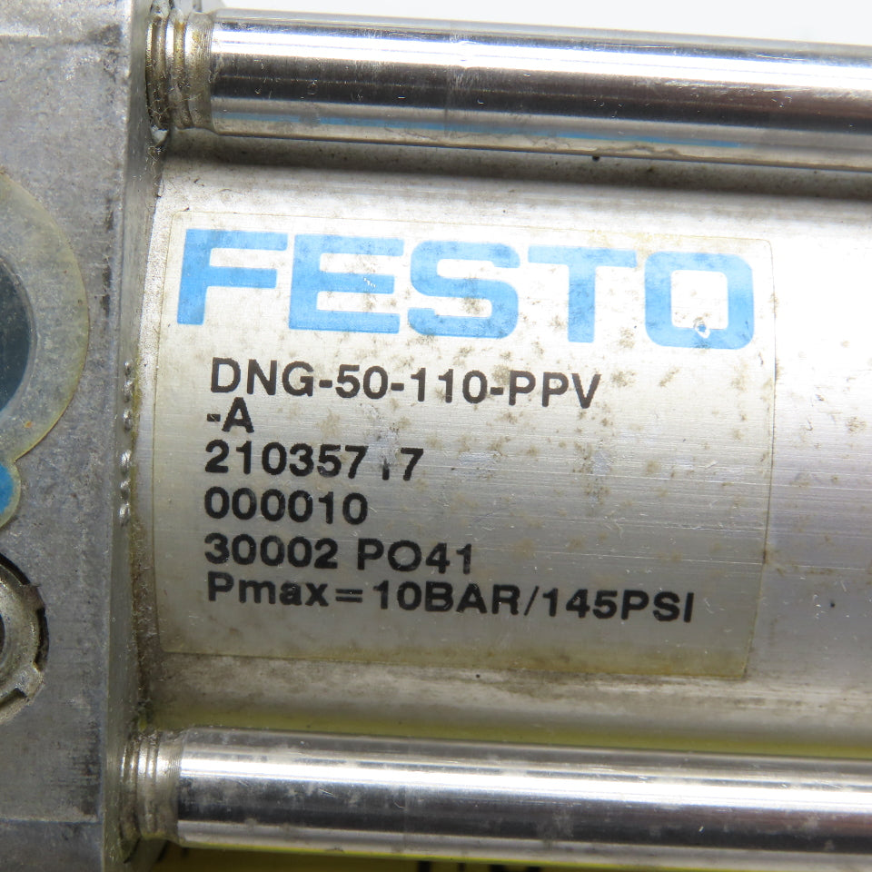 Festo DNG-50-110-PPV-A 50mm Bore 110mm Stroke Double Acting Air Cylinder