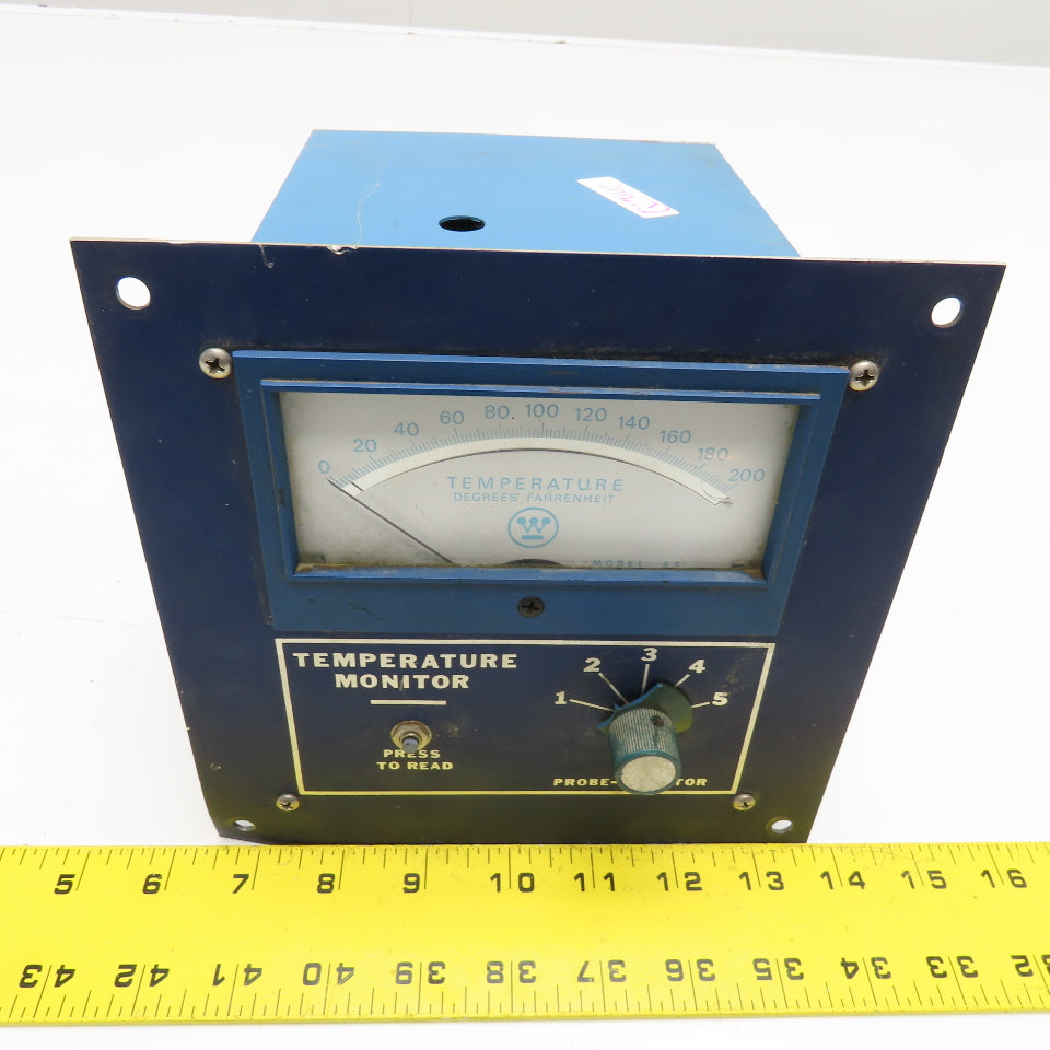 Westinghouse 2076A36-H01 0-200°F Temperature Monitor 115/230V