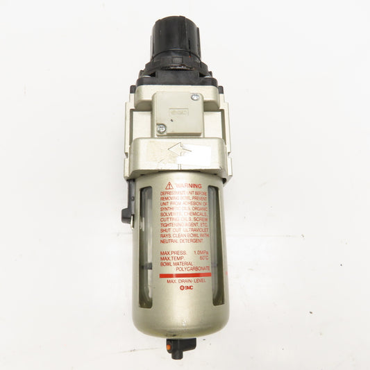 SMC AW40-02 1/4" NPT Compressed Air Mist Filter Regulator Assembly