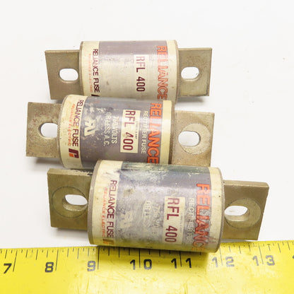 Reliance RFL400 400A 750V AC Rectifier Fuse Lot Of 3