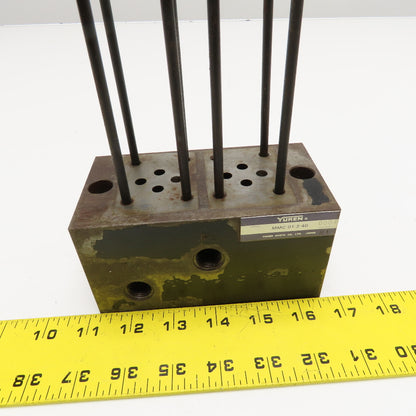 Yuken MMC-01-2-40 2 Station Valve Manifold Block D03