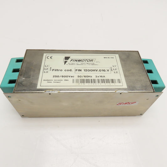 Finmotor 1200HV.016.V 250/600VAC 50/60Hz Line Filter
