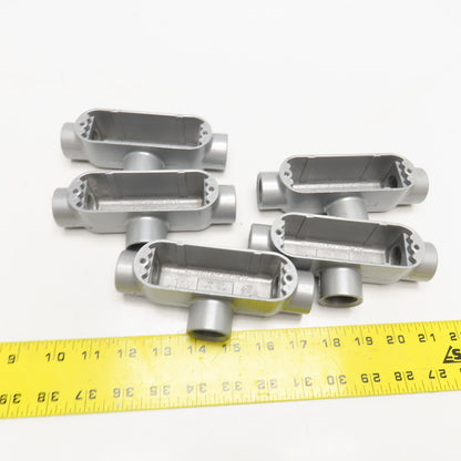 Killark OT-2 3/4" Threaded Hub Conduit Body TEE Lot Of 5