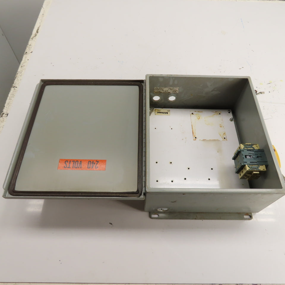 Electromate E1412CH 14" x 12" x 6" Cut Out Box Enclosure W/Disconnect Type 12/13