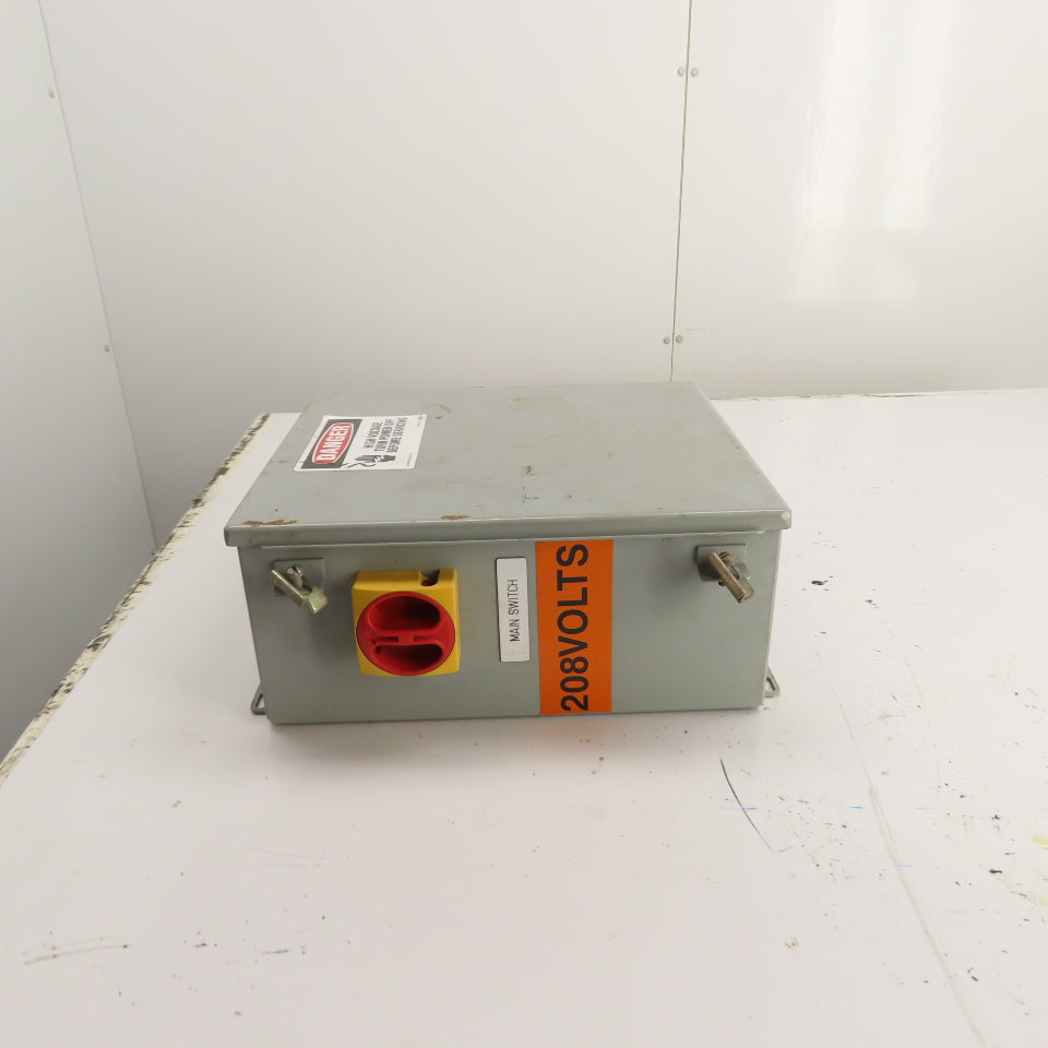 Electromate E1412CH 14" x 12" x 6" Cut Out Box Enclosure W/Disconnect Type 12/13