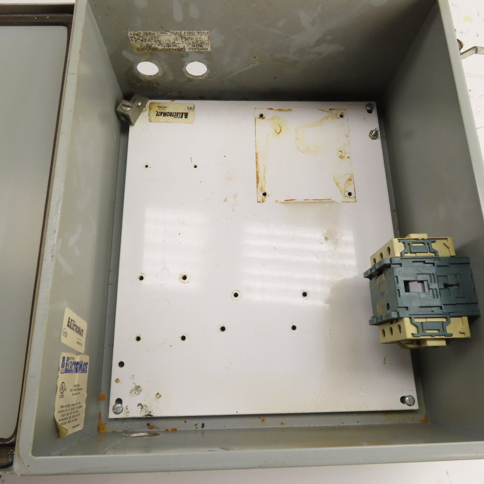 Electromate E1412CH 14" x 12" x 6" Cut Out Box Enclosure W/Disconnect Type 12/13
