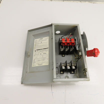 Siemens HF361 30A 3-Pole Heavy Duty Fusible Safety Disconnect Switch 600V