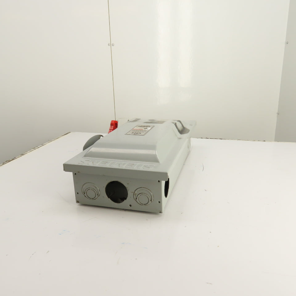 Siemens HF363 100A 3-Pole Heavy Duty Fusible Safety Disconnect Switch 600V