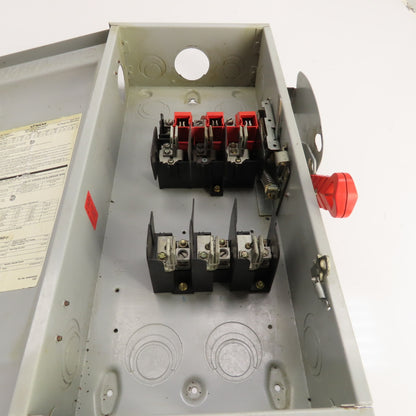 Siemens HF363 100A 3-Pole Heavy Duty Fusible Safety Disconnect Switch 600V