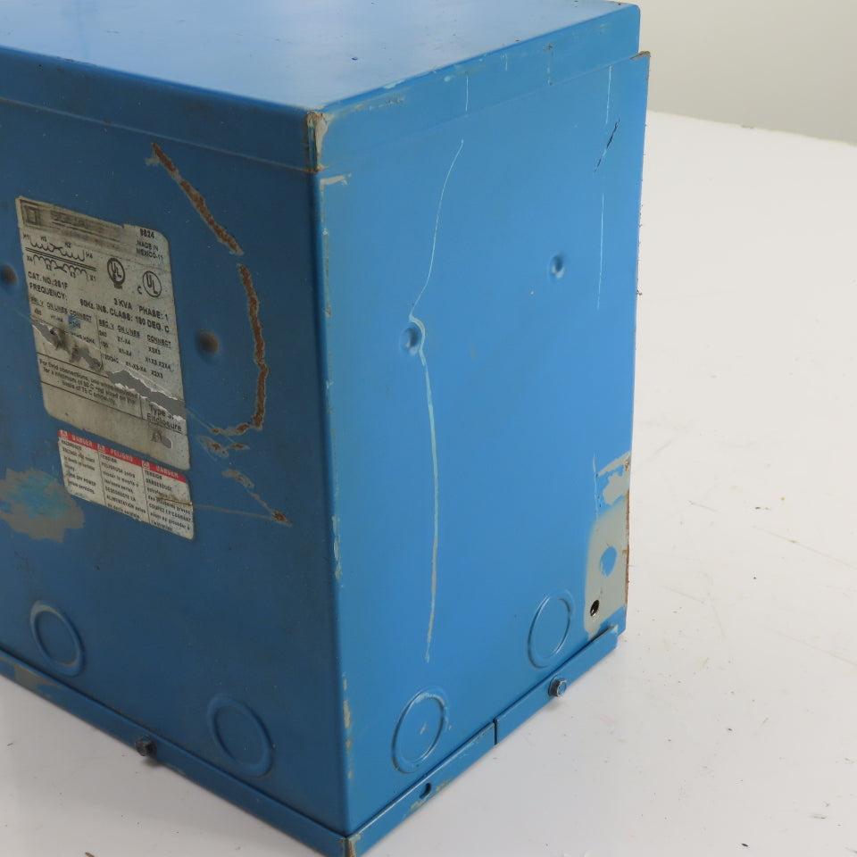 Square D 2S1F 2KVA 1Ph Transformer Pri 240x480V Sec 120/240V (Broken Bracket)