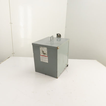 Square D 5S1F 5KVA 1Ph General Purpose Transformer Pri 240x480V Sec 120/240V 3R