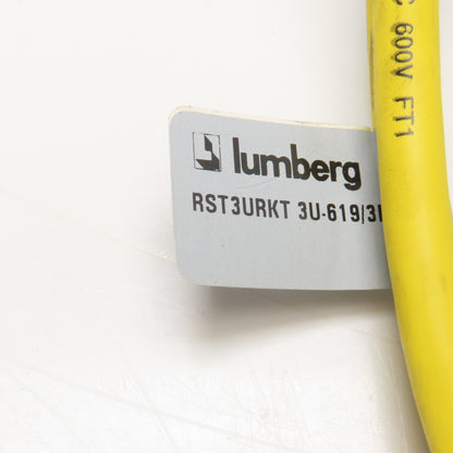 Lumberg RST3URKT 3U-619/3FT 3 Position M/F Cordset Sensor Cable 250V 3'