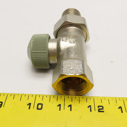 1/4" NPT Brass Male x Female Shut Off Valve DN20