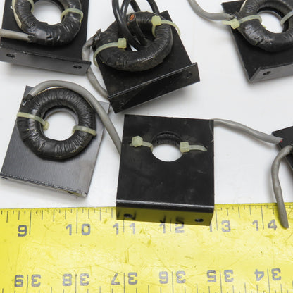 M0125 Current Transformer W/ Mounting Bracket 3/4" Core Short Leads Lot Of 6