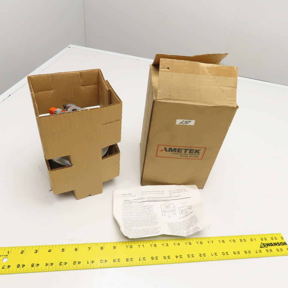 Ametek 4M903 2 Stage Thru Flow Vacuum Motor 120V 50/60Hz
