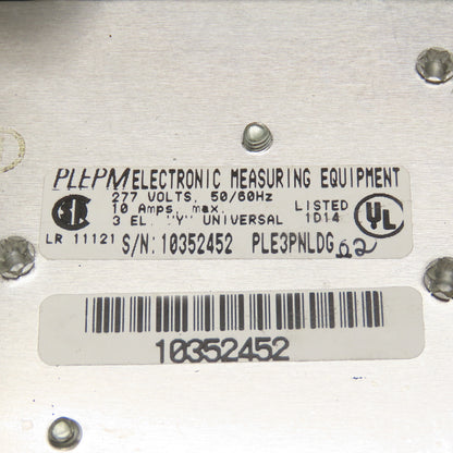 General Electric PLE3PNLDG 277V 10A Electronic Power Meter EPM Broken Cover
