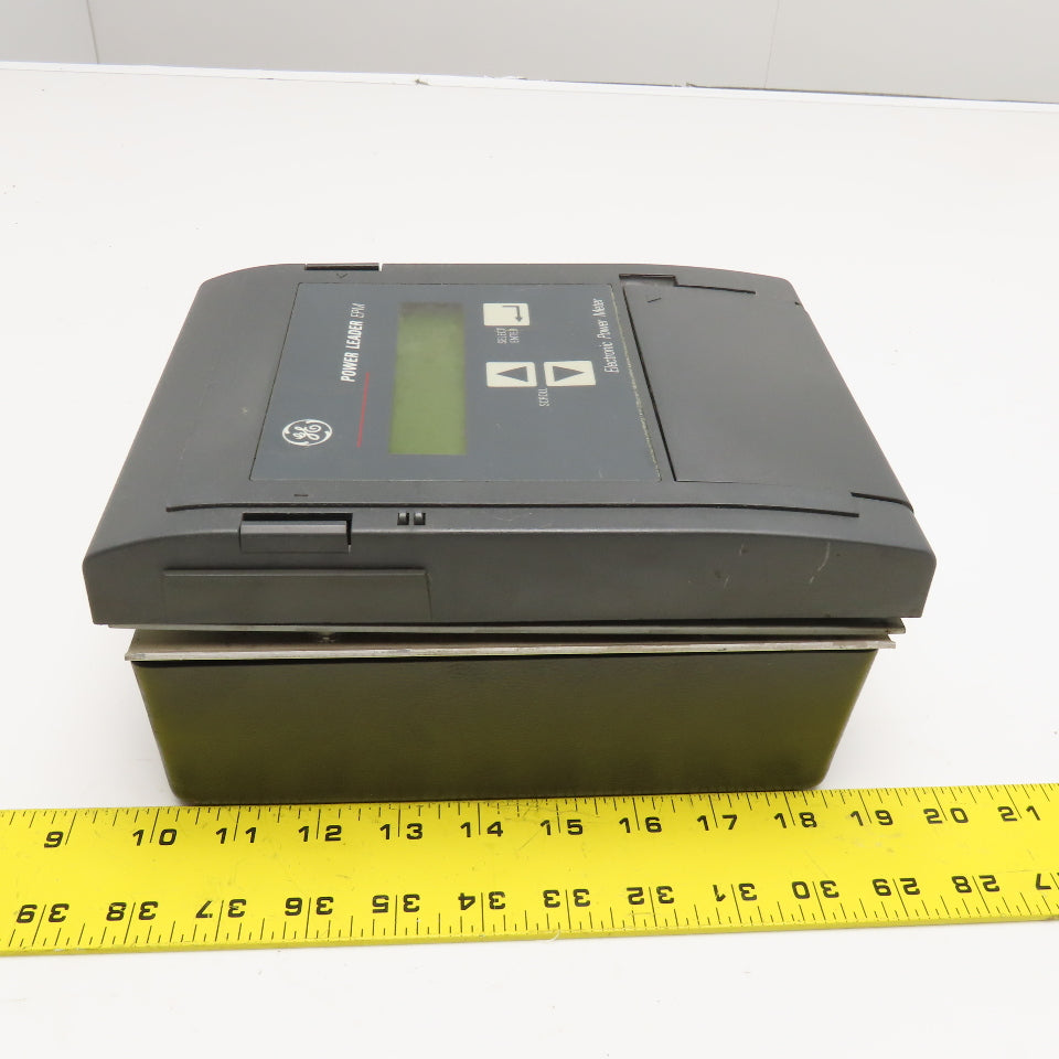 General Electric PLE3PNLDG 277V 10A Electronic Power Meter EPM Broken Cover
