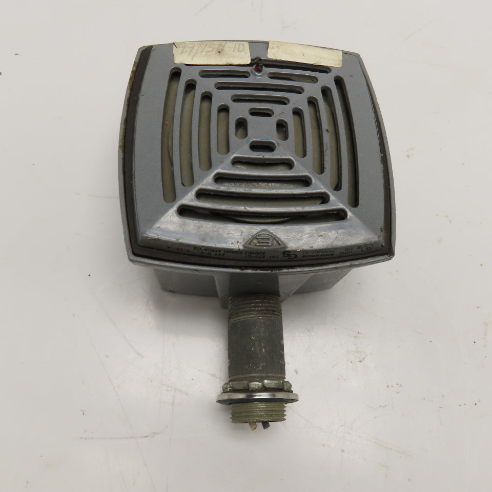 Edwards 877-G1 24VDC Audible Signal Appliance Vibrating Horn Alarm