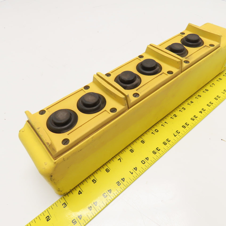 Hubbell Type PBS6 6 Station Push Button Crane Pendant 120/240VAC 125/250V DC