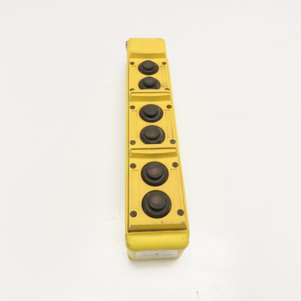 Hubbell Type PBS6 6 Station Push Button Crane Pendant 120/240VAC 125/250V DC