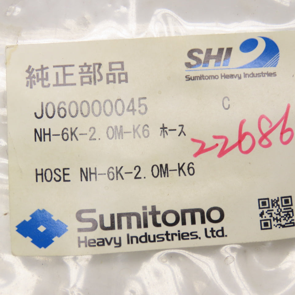 Sumitomo NH-6K-2 OM-K6 J060000045 Hose Assembly 35MPa
