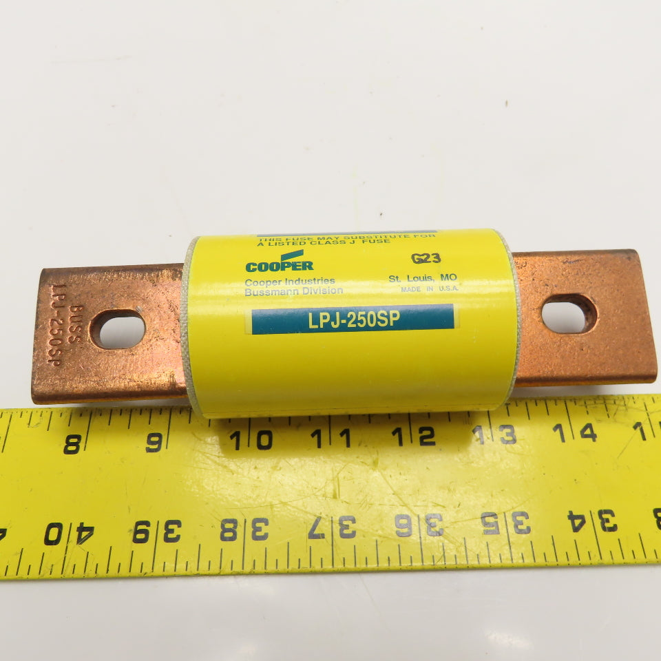 Bussman LPJ-250SP 250A 600VAC Low Peak Dual Element Time Delay Class J Fuse
