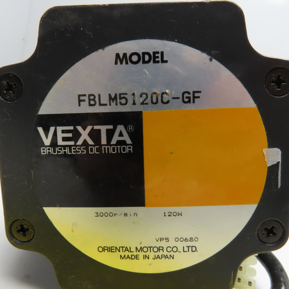 Oriental Motor FBLM5120C-GF Vexta Brushless DC Motor 3000RPM 120W
