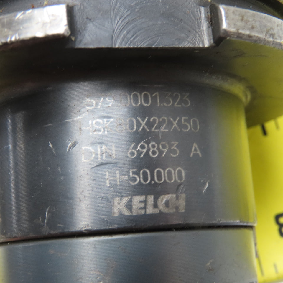 Kelch 579.0001.323 HSK80x22x50 Shell Mill Tool Holder 9 Flute Cutter