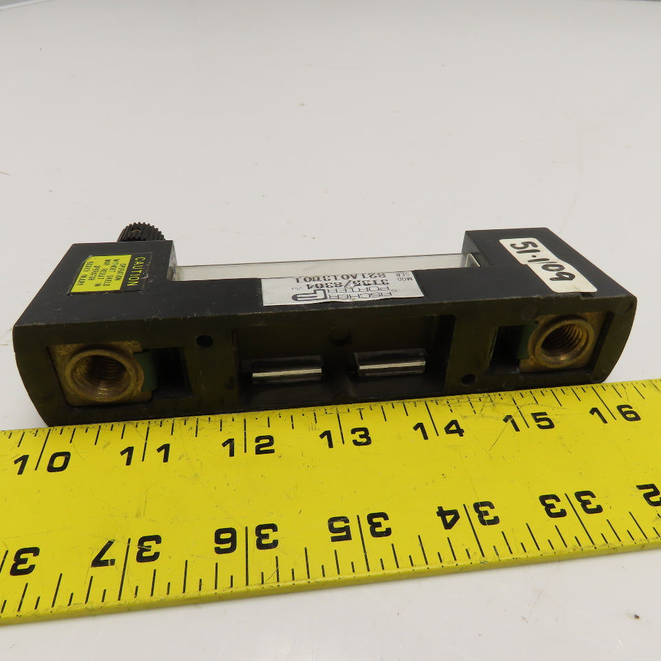 Fischer Porter 3135 8304 0-2.5 SCFH Air @ 10PSI Flow Meter 1/4" NPT