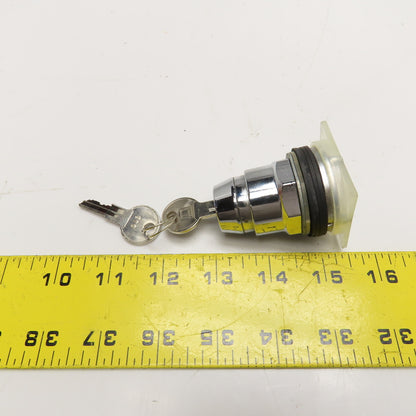 Square D 65097-049-01 2 Position Spring Return Keyed Switch Body