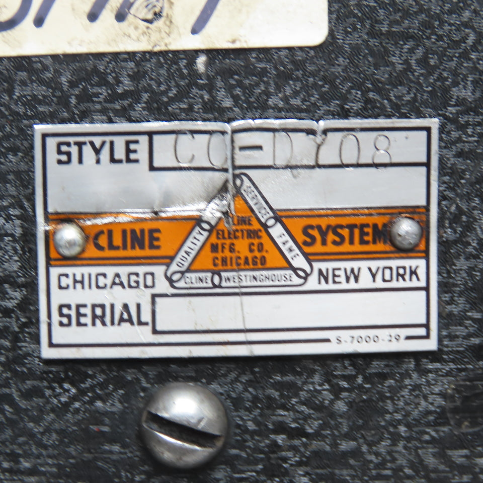 Cline Systems C0-D708 2 Position Rotary Limit Switch 600V AC/DC