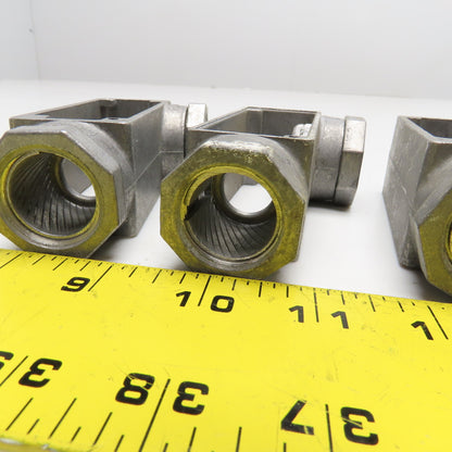 Kondu LB-2 1/2" Compression EMT LB Conduit Body No Covers Lot Of 3