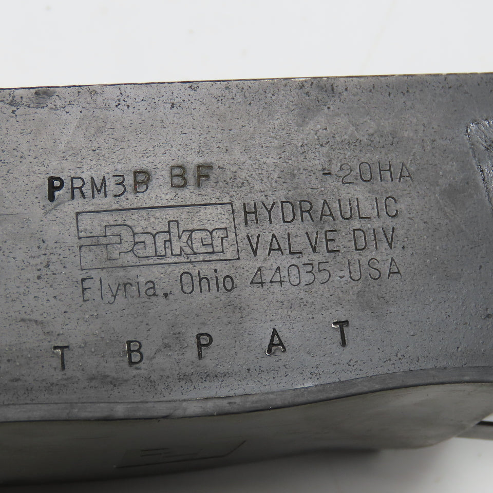 Parker PRM3B BF -20HA Hydraulic Pressure Regulator Sandwich Valve