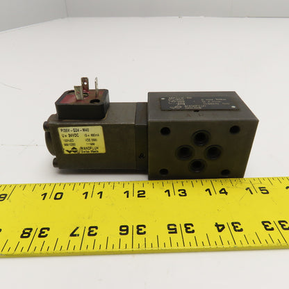 Wandfluh AEPSVd6/100 Hydraulic Solenoid Valve 100Bar 24VDC Coil